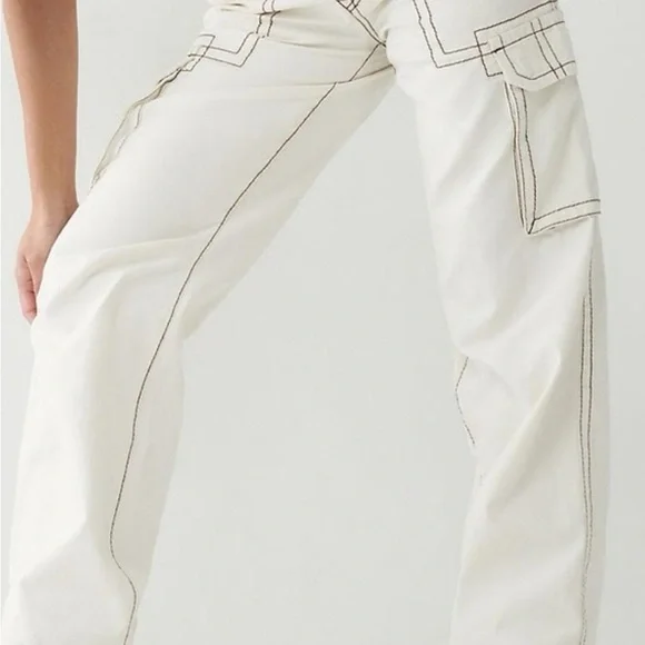 True Religion Cream Jeans military cargo big t - Picture 4 of 16